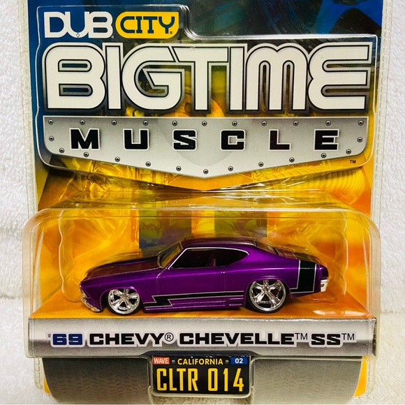 Jada Dub Bigtime Muscle 1969 Chevy Chevelle SS Purple - Picture 8 of 10